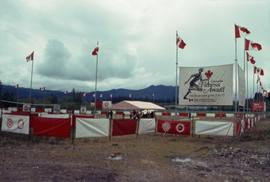 Outdoor Sports stations at a Recreation Canada event in Kitimat