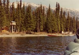 Jack Baker's cabin and shoreline