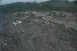 Debris-covered terminus of Klutlan Glacier