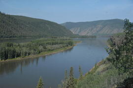 Camp 2, facing west down the Yukon River