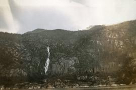 Waterfall on a mountainside