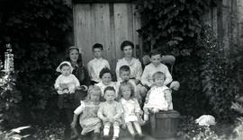 Grandchildren of Marion and W.H. Collison posing at Kincolith, BC