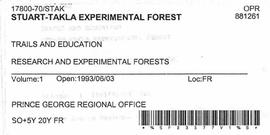 Stuart-Takla Experimental Forest