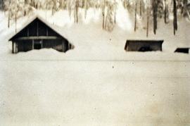 Sansom family cabin at Aleza Lake over winter
