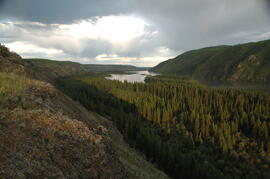 Camp 1, facing east up the Yukon River