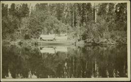 Canoe at Forestry Camp on River