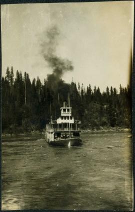 B.C. Express Paddlewheeler in Distress in Fort George Canyon, BC