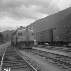 C.P.R. three locomotive unit at North Bend, B.C.