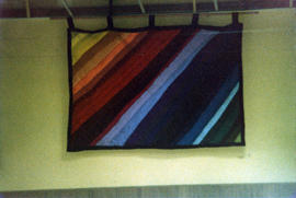 Queen Charlotte City community hall tapestry "Rainbow"