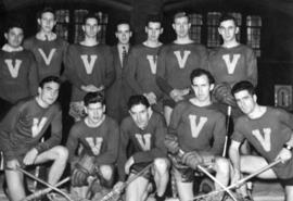 Victoria University lacrosse team at the University of Toronto Hart House
