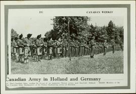 Canadian Army reading a lesson at a victory service near Enschede, Holland