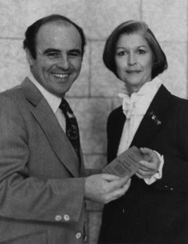 Iona Campagnolo poses with Jean-Jacques Blais