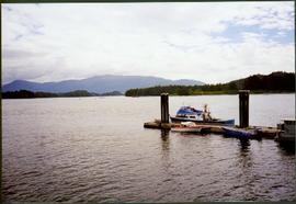 Boats Docked at Mountain Lake