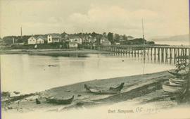 Canoes and Pier at Port Simpson, BC