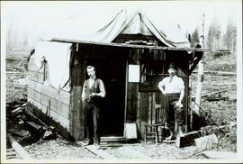 Two Men at the First Newspaper Office in South Fort George, BC