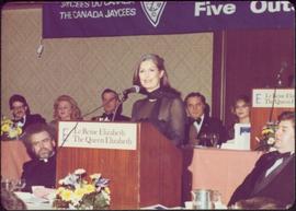 Minister Iona Campagnolo gives speech at The Canada Jaycees’ Five Outstanding Young Canadians Eve...