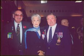 Tom Green, Lieutenant Governor Iona Campagnolo, and Ken Irvine at the Canadian Association of Vet...
