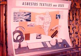 Asbestos textiles and uses display