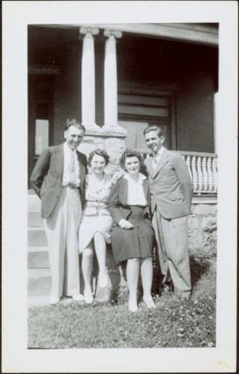 Family on Front Steps