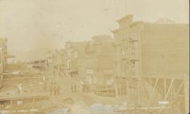 Construction of Third Avenue in Prince Rupert, BC