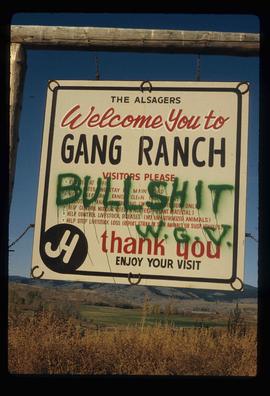 Gang Ranch Sign