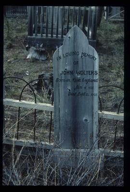 Atlin Cemetery - John Wolters' Grave