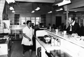 1965 - Hilde Voss behind Snackbar Counter