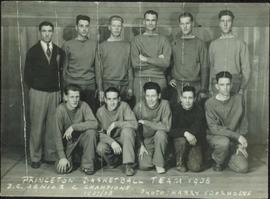Princeton Basketball Team 1938, B.C. Senior Champions 1937-38