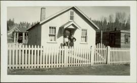 Ray and Gladys Williston in front of their first Princeton home
