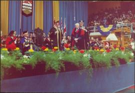 Ray Williston receiving an honourary doctorate from UBC