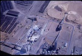 Pulpmill - General - Aerial of pulpmill and chip piles