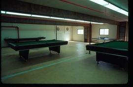 Pulpmill - Expansion Project - Pulp mill construction - recreation room with pool tables located in construction camp building