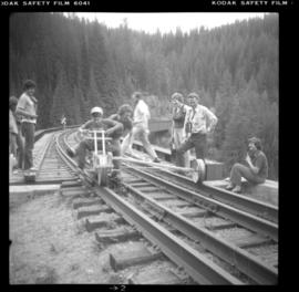 KVR inspection crew in Myra Canyon