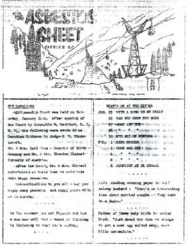 The Asbestos Sheet Jan. 1961