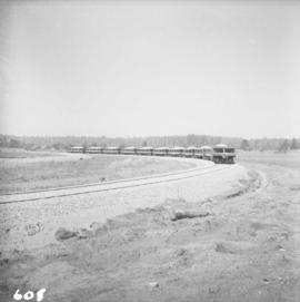 Ten ballast cars of B.C. Electric Railway