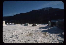 Woods Division - Camps/Cookhouses - Tumuch Camp in winter
