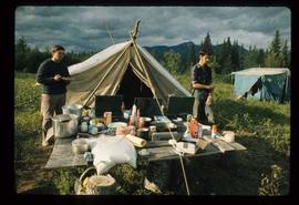Woods Division - Timbercruising - Tenting during field trip
