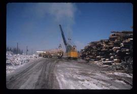 Woods Division - Logs/Log Decks - Crane decking at Upper Fraser
