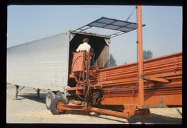 Woods Division - Chipper / Harvester - Morbark scoop roveyor and chip truck unloader