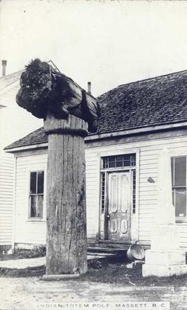 Indian Totem Pole, Massett, B.C