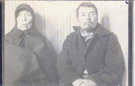 An elderly First Nations woman and a First Nations man
