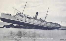 "Princess May" on the Rocks, as seen at Low Tide