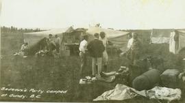 Bedeaux's Party camped at Gundy, B.C