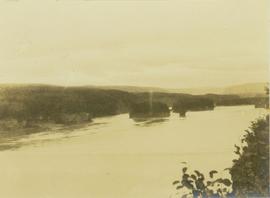 Islands in the Peace River above Hudson's Hope