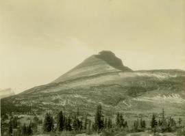 Striated mountain landscape located east of Dimsdale Lake
