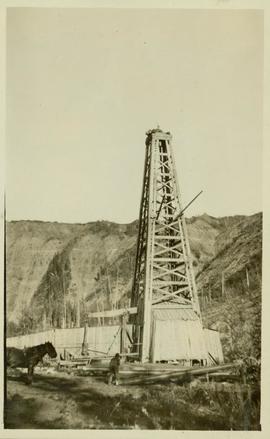 Imperial Oil drilling station near Pouce Coupe River