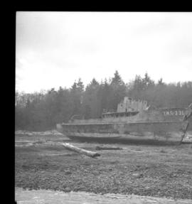 Derelict naval vessel at Wolfson Creek
