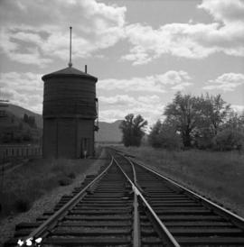 Disused water tower at C.P.R. Shuswap Depot