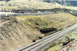 Site of two derailment mishaps in 1991 and 1995