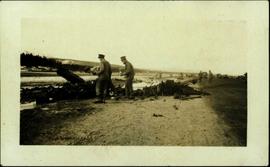 Surveying Wreckage of Plane Crash
